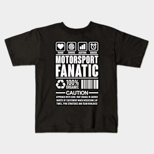 Motorsport Fanatic Design Kids T-Shirt